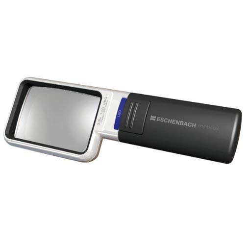 Eschenbach 3.5X Mobilux LED Illuminated Pocket Magnifier Rectangle Lens