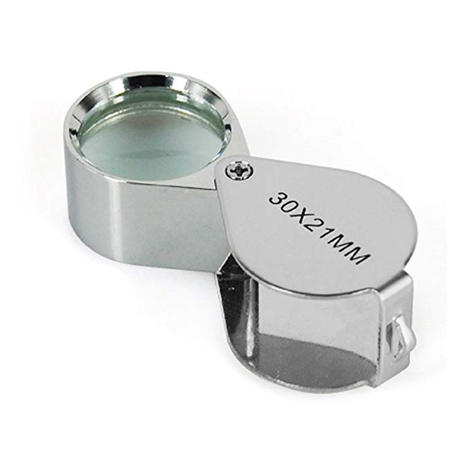 Jewelers Loupe 30 X 21mm Glass Magnifier Eye Lens