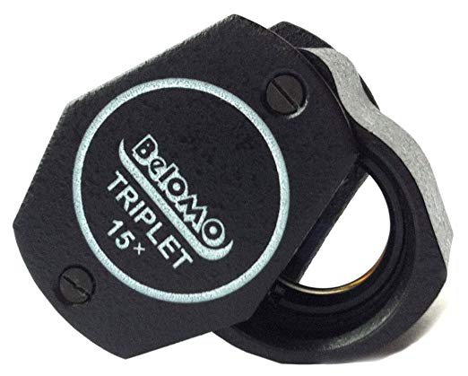 BelOMO 15x Triplet Loupe Folding Magnifier