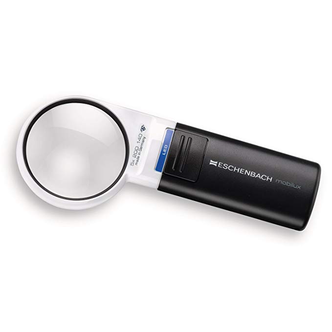 Eschenbach 5X Mobilux LED Illuminated Pocket Magnifier